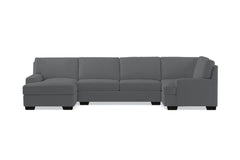 Bradbury 3pc Sectional Sofa :: Leg Finish: Espresso / Configuration: LAF - Chaise on the Left