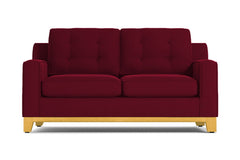 Brentwood Apartment Size Sleeper Sofa :: Leg Finish: Natural / Sleeper Option: Innerspring Mattress