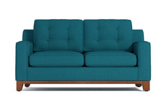 Brentwood Apartment Size Sleeper Sofa :: Leg Finish: Pecan / Sleeper Option: Innerspring Mattress