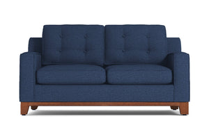 Brentwood Twin Size Sleeper Sofa :: Leg Finish: Pecan / Sleeper Option: Deluxe Innerspring Mattress