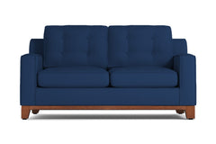 Brentwood Apartment Size Sleeper Sofa :: Leg Finish: Pecan / Sleeper Option: Innerspring Mattress