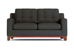 Brentwood Apartment Size Sleeper Sofa :: Leg Finish: Pecan / Sleeper Option: Innerspring Mattress