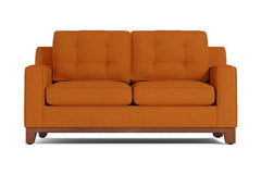 Brentwood Apartment Size Sleeper Sofa :: Leg Finish: Pecan / Sleeper Option: Memory Foam Mattress