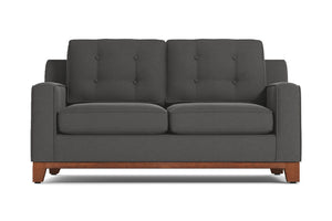 Brentwood Twin Size Sleeper Sofa :: Leg Finish: Pecan / Sleeper Option: Memory Foam Mattress