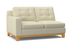Brentwood Left Arm Loveseat :: Leg Finish: Natural / Configuration: LAF - Chaise on the Left