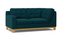 Brentwood Left Arm Corner Loveseat :: Leg Finish: Natural / Configuration: LAF - Chaise on the Left