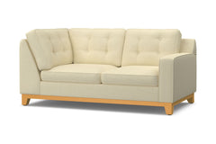 Brentwood Right Arm Corner Loveseat :: Leg Finish: Natural / Configuration: RAF - Chaise on the Right