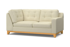 Brentwood Right Arm Corner Loveseat :: Leg Finish: Natural / Configuration: RAF - Chaise on the Right