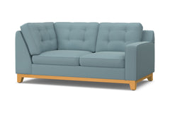 Brentwood Right Arm Corner Loveseat :: Leg Finish: Natural / Configuration: RAF - Chaise on the Right