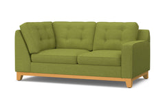 Brentwood Right Arm Corner Loveseat :: Leg Finish: Natural / Configuration: RAF - Chaise on the Right