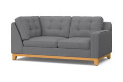 Brentwood Right Arm Corner Loveseat :: Leg Finish: Natural / Configuration: RAF - Chaise on the Right