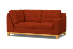 Brentwood Right Arm Corner Loveseat :: Leg Finish: Natural / Configuration: RAF - Chaise on the Right