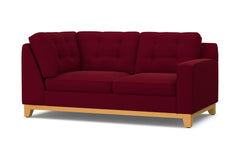 Brentwood Right Arm Corner Loveseat :: Leg Finish: Natural / Configuration: RAF - Chaise on the Right