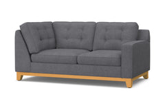 Brentwood Right Arm Corner Loveseat :: Leg Finish: Natural / Configuration: RAF - Chaise on the Right