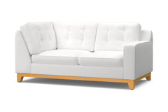 Brentwood Right Arm Corner Loveseat :: Leg Finish: Natural / Configuration: RAF - Chaise on the Right