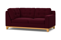 Brentwood Right Arm Corner Loveseat :: Leg Finish: Natural / Configuration: RAF - Chaise on the Right