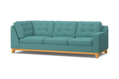 Brentwood Right Arm Corner Sofa :: Leg Finish: Natural / Configuration: RAF - Chaise on the Right