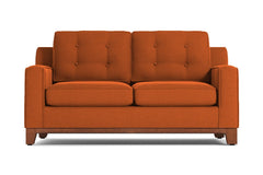 Brentwood Apartment Size Sleeper Sofa :: Leg Finish: Pecan / Sleeper Option: Memory Foam Mattress