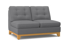 Brentwood Armless Loveseat :: Leg Finish: Natural