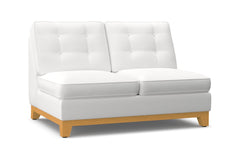 Brentwood Armless Loveseat :: Leg Finish: Natural