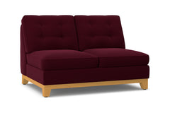 Brentwood Armless Loveseat :: Leg Finish: Natural