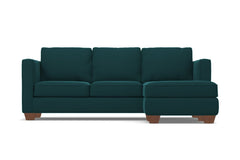 Catalina Reversible Chaise Sleeper Sofa :: Leg Finish: Pecan / Sleeper Option: Memory Foam Mattress