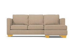 Catalina Reversible Chaise Sleeper Sofa :: Leg Finish: Natural / Sleeper Option: Memory Foam Mattress