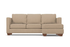 Catalina Reversible Chaise Sleeper Sofa :: Leg Finish: Pecan / Sleeper Option: Memory Foam Mattress