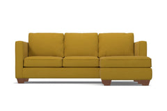 Catalina Reversible Chaise Sleeper Sofa :: Leg Finish: Pecan / Sleeper Option: Memory Foam Mattress