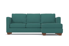 Catalina Reversible Chaise Sleeper Sofa :: Leg Finish: Pecan / Sleeper Option: Memory Foam Mattress