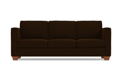 Catalina Queen Size Sleeper Sofa :: Leg Finish: Pecan / Sleeper Option: Deluxe Innerspring Mattress
