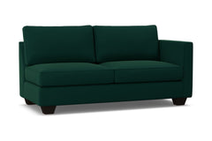 Catalina Right Arm Apartment Size Sofa :: Leg Finish: Espresso / Configuration: RAF - Chaise on the Right