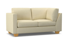 Catalina Left Arm Corner Loveseat :: Leg Finish: Natural / Configuration: LAF - Chaise on the Left