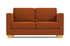 Catalina Apartment Size Sleeper Sofa :: Leg Finish: Natural / Sleeper Option: Memory Foam Mattress