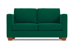Catalina Apartment Size Sleeper Sofa :: Leg Finish: Pecan / Sleeper Option: Memory Foam Mattress