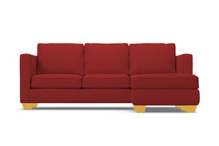 Catalina Reversible Chaise Sleeper Sofa :: Leg Finish: Natural / Sleeper Option: Memory Foam Mattress