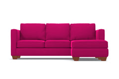 Catalina Reversible Chaise Sleeper Sofa :: Leg Finish: Pecan / Sleeper Option: Memory Foam Mattress