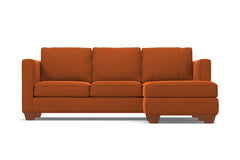 Catalina Reversible Chaise Sleeper Sofa :: Leg Finish: Pecan / Sleeper Option: Memory Foam Mattress