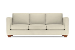 Catalina Queen Size Sleeper Sofa :: Leg Finish: Pecan / Sleeper Option: Deluxe Innerspring Mattress