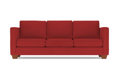 Catalina Queen Size Sleeper Sofa :: Leg Finish: Pecan / Sleeper Option: Deluxe Innerspring Mattress