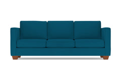 Catalina Queen Size Sleeper Sofa :: Leg Finish: Pecan / Sleeper Option: Deluxe Innerspring Mattress