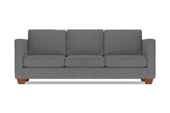 Catalina Queen Size Sleeper Sofa :: Leg Finish: Pecan / Sleeper Option: Deluxe Innerspring Mattress