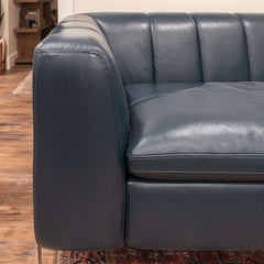 Midnight Teal Leather