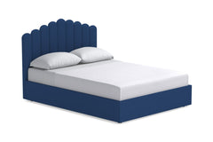 Coco Drive Upholstered Bed in COBALT VELVET - QUEEN