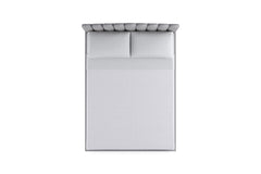 Coco Drive Upholstered Bed in COBALT VELVET - QUEEN