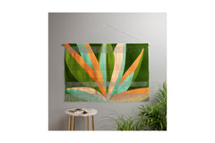 Colorful Agave Painted Cactus Wall Hanging by Modern Tropical