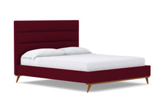 Cooper Upholstered Bed :: Leg Finish: Pecan / Size: Queen Size
