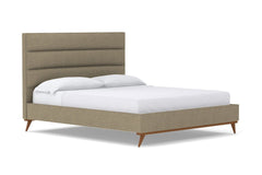 Cooper Upholstered Bed :: Leg Finish: Pecan / Size: California King