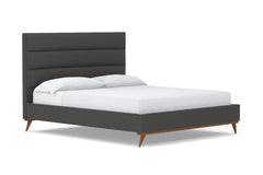 Cooper Upholstered Bed :: Leg Finish: Pecan / Size: Queen Size