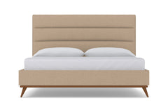 Cooper Upholstered Bed :: Leg Finish: Pecan / Size: King